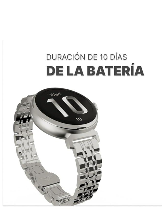 HiFuture Aura Female BT Calling Smartwatch, Sleep & Heart Rate Health Tracking, IP68 Waterproof, Long Battery Life, 1.2" AMOLED Display - Silver - Image 2