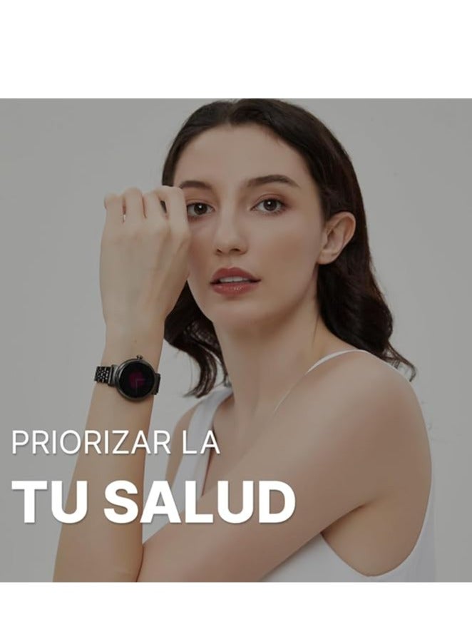 HiFuture Aura Female BT Calling Smartwatch, Sleep & Heart Rate Health Tracking, IP68 Waterproof, Long Battery Life, 1.2" AMOLED Display - Silver - Image 4