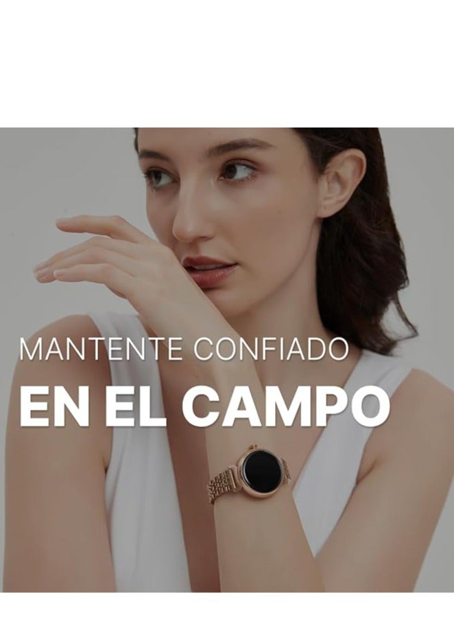 HiFuture Aura Female BT Calling Smartwatch, Sleep & Heart Rate Health Tracking, IP68 Waterproof, Long Battery Life, 1.2" AMOLED Display - Silver - Image 5