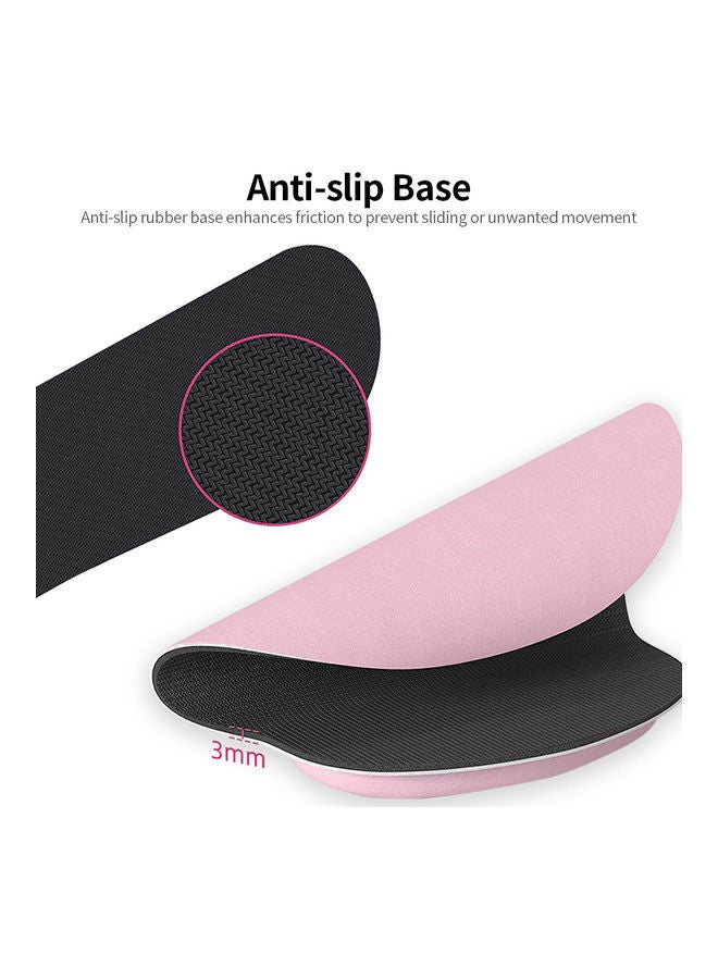 NIBEMINENT Keyboard Wrist Rest Mouse Pad Set Pink  - Image 4