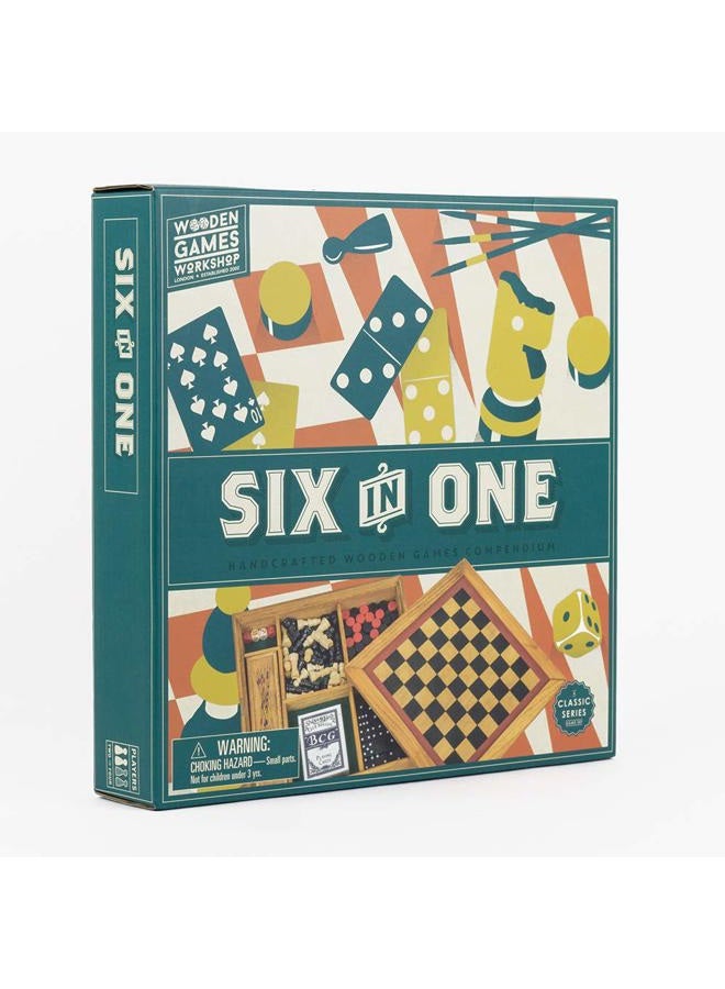 Professor Puzzle 6-in-1 Compendium Wooden Games - Image 2