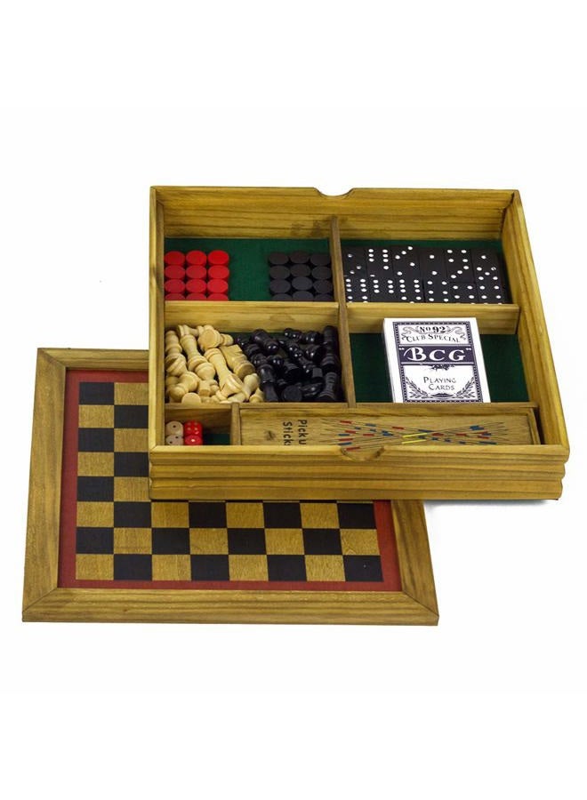 Professor Puzzle 6-in-1 Compendium Wooden Games - Image 3