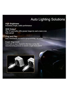 KASTWAVE 4Pcs Car LED Bulbs Combo, Fit For Cadillac Escalade 2007-2014 LED Bulbs, D1S Hid Bulb High Low Beam+9145/H10 LED Fog Light Bulbs, D1S Hid Headlights 6500K 36000LM, D1S 9145 Light Bulbs  - Image 2