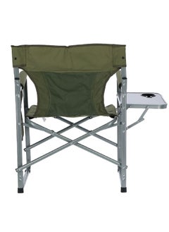 LIVING ACCENTS Durable Foldable Design Chair with Side Table Green and Silver 87 X 64 X5 cm  - Image 2