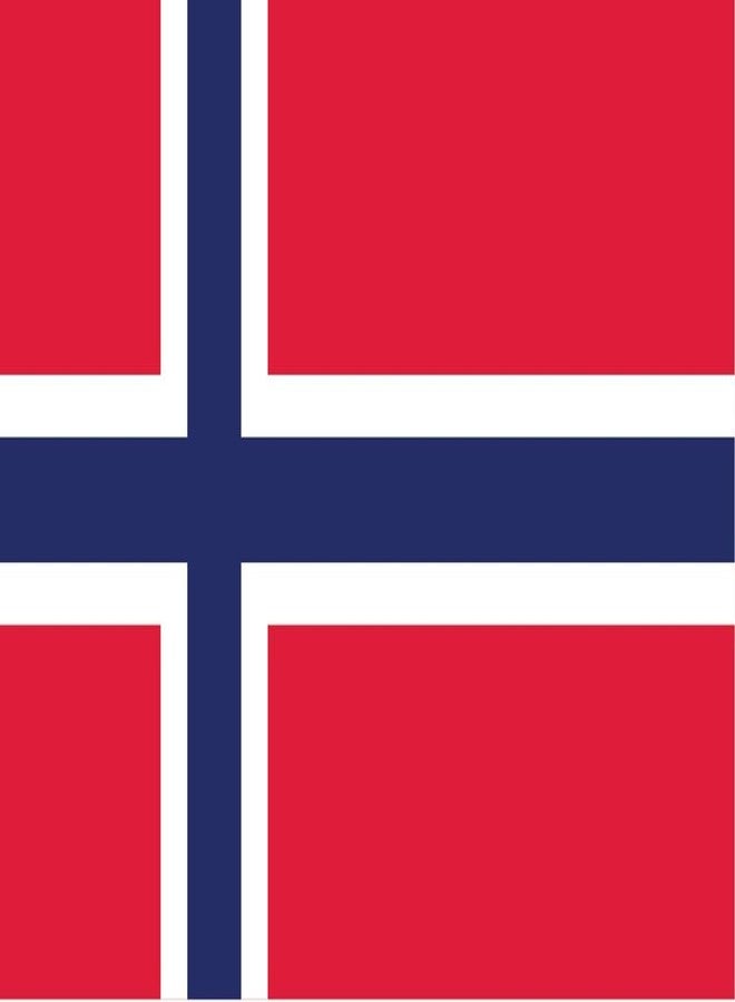 Decals Home Decor & More 2-Pack Norway Flag Decal Sticker | 5-Inches By 3-Inches | Premium Quality Vinyl | PD501 - Image 1