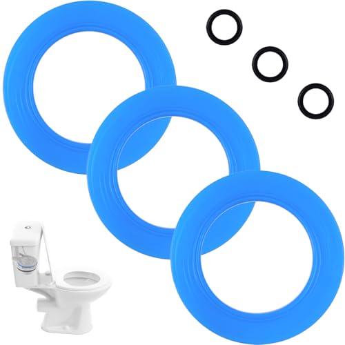 ZNBSIXP 3 Pack Flush Valve Seal for American Standard & Eljer Toilets,Upgraded Silicone Material 7301111-0070A Replacement with O Rings for Champion 4 and Eljer Titan 4 - Image 1