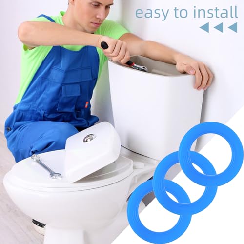 ZNBSIXP 3 Pack Flush Valve Seal for American Standard & Eljer Toilets,Upgraded Silicone Material 7301111-0070A Replacement with O Rings for Champion 4 and Eljer Titan 4 - Image 2