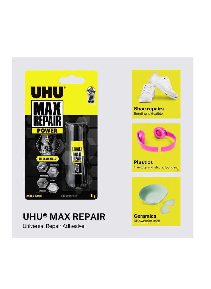 UHU 2-Piece Max Repair Glue Extreme Adhesive  - Image 3
