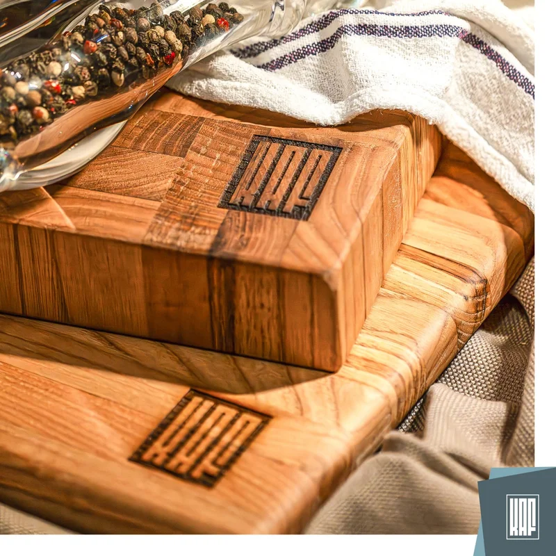 Kaf Ahşap Kaf Wooden Chestnut Edge Grain Cutting Board Large