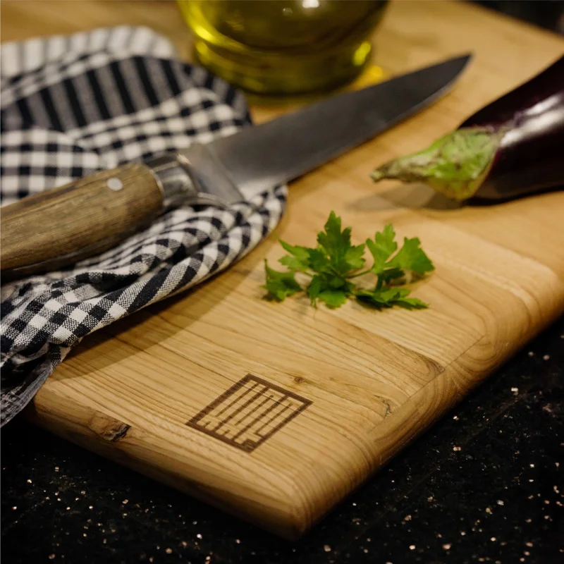 Kaf Ahşap Kaf Wooden Chestnut Edge Grain Cutting Board Large