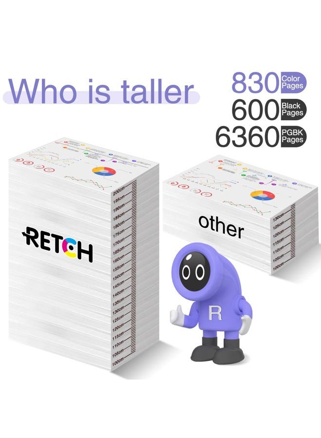 RETCH Compatible Inkjet Printer Ink Cartridges Tray Replacement for Canon 280 and 281 PGI-280XXL CLI-281XXL Combo Pack for PIXMA TR8520 TS8220 TR7520 TS9120 TS6120 - Image 3