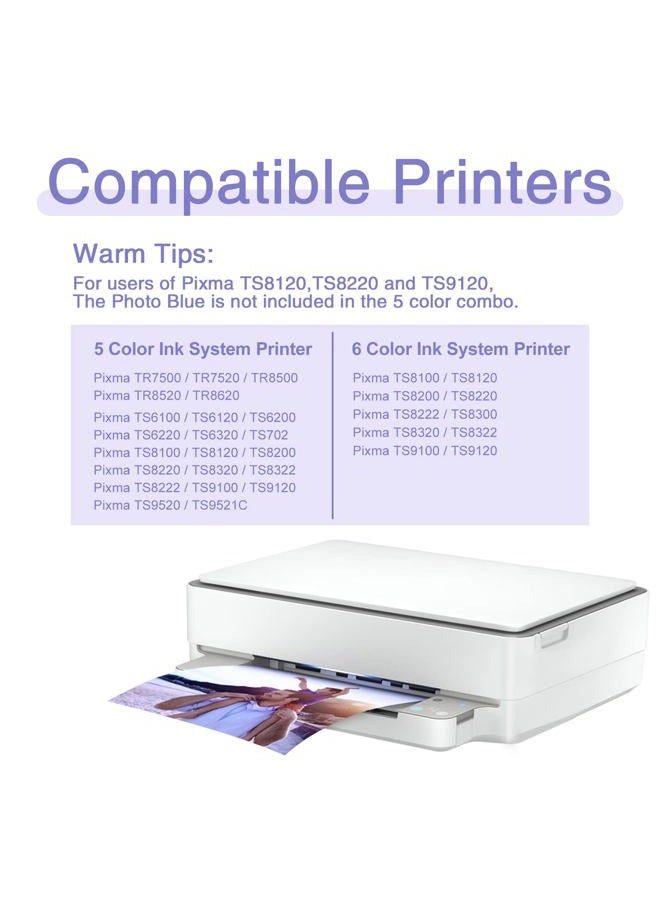 RETCH Compatible Inkjet Printer Ink Cartridges Tray Replacement for Canon 280 and 281 PGI-280XXL CLI-281XXL Combo Pack for PIXMA TR8520 TS8220 TR7520 TS9120 TS6120 - Image 2