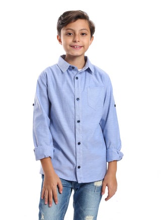 Boys Casual Roll Up Sleeves Cotton Shirt - pzsku/Z2E588BE7FBF30EF03164Z/45/_/1705943070/25aa0a59-82f0-4782-8831-ebb05ebfef38