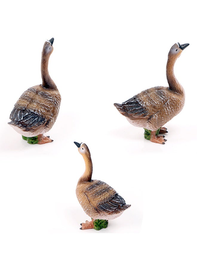 HALAMODO 6 PCS Poultry Animal Model Set , Realistic Solid Mini Farm Animal Toys, Poultry Action Figure Statues, Children Cognitive Simulation Educational Toys, Micro Cake Topper Decor, Kids Party Birthday Gift - Image 2