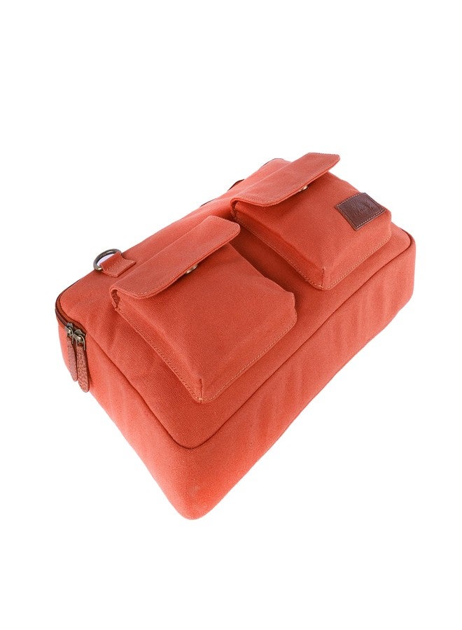 Mona B Cleveland Laptop Sleeve Bag for Men & Women - Stylish, Durable & Eco-Friendly (Burnt Orange) - Image 5