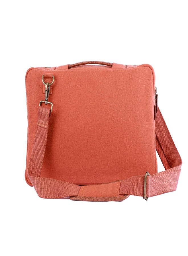 Mona B Cleveland Laptop Sleeve Bag for Men & Women - Stylish, Durable & Eco-Friendly (Burnt Orange) - Image 4