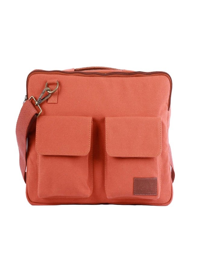 Mona B Cleveland Laptop Sleeve Bag for Men & Women - Stylish, Durable & Eco-Friendly (Burnt Orange) - Image 1