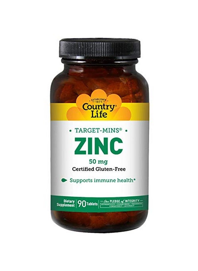 Country Life Zinc 50 Mg 90 Tablets  - Image 1