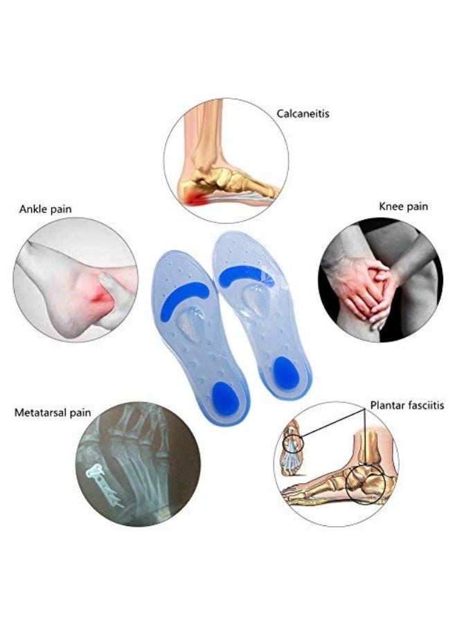 Silicone Medical Insole with Extra Support to Relieve Foot Pain and Absorb Shock(41-42) - Image 3