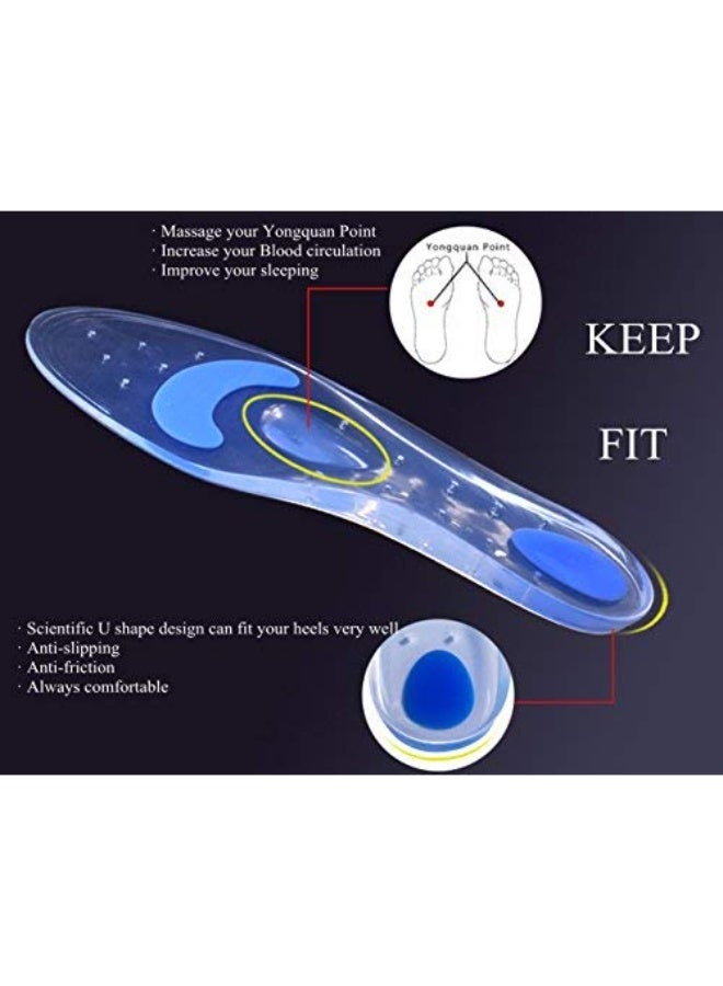 Silicone Medical Insole with Extra Support to Relieve Foot Pain and Absorb Shock(41-42) - Image 4