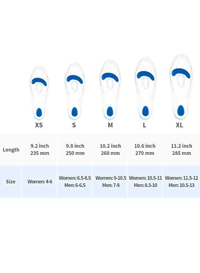 Silicone Medical Insole with Extra Support to Relieve Foot Pain and Absorb Shock(41-42) - Image 2