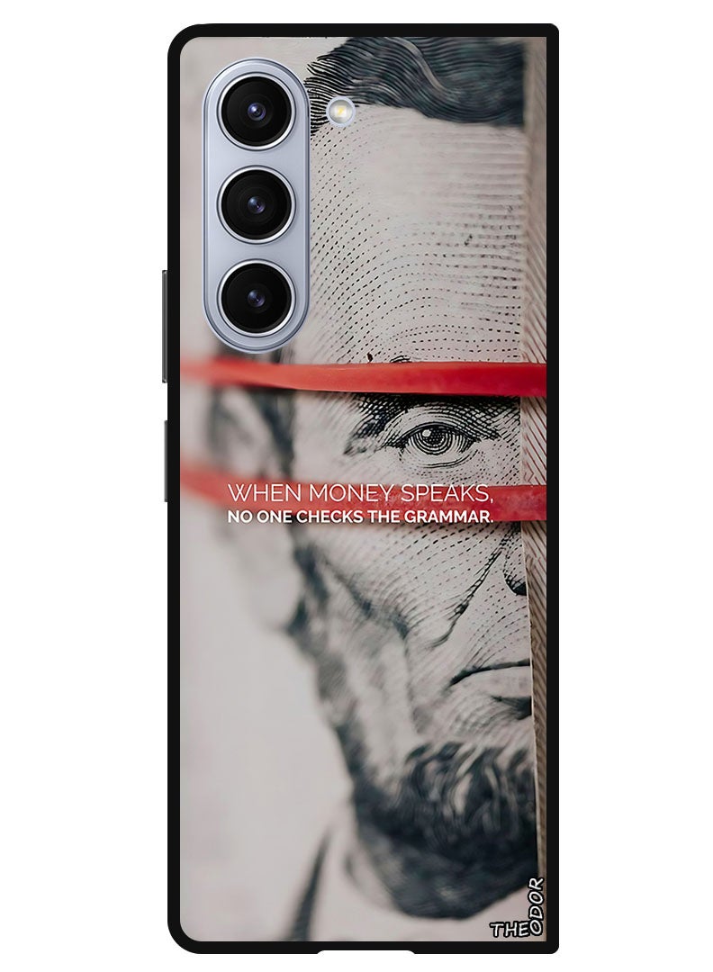 Theodor Protective Case Anti Scratch Shock Proof Bumper Cover For Samsung Galaxy Z Fold 6 When money speaks - Image 1