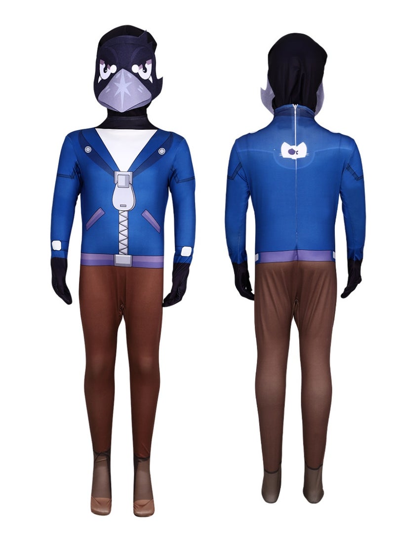 NIBEMINENT Halloween Brawl Stars role-playing costume one-piece tight-fitting outfit - Image 1