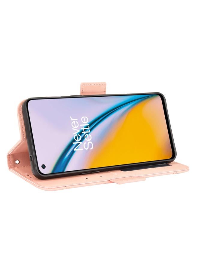 S-TOP Case For OnePlus Nord 2 5G Skin Feel Calf Pattern Horizontal Flip Leather Case with Holder & Card Slots & Photo Frame - Image 5