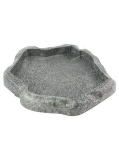 Ymiko Ymiko Baby Tortoise Water Dish Bathing Station for Outside Bearded Dragon Food Bowl Bowls Reptiles & Amphibians Feeding Slate Frog Gecko Giant African Land Snail Reptile Large (S)  - Image 4
