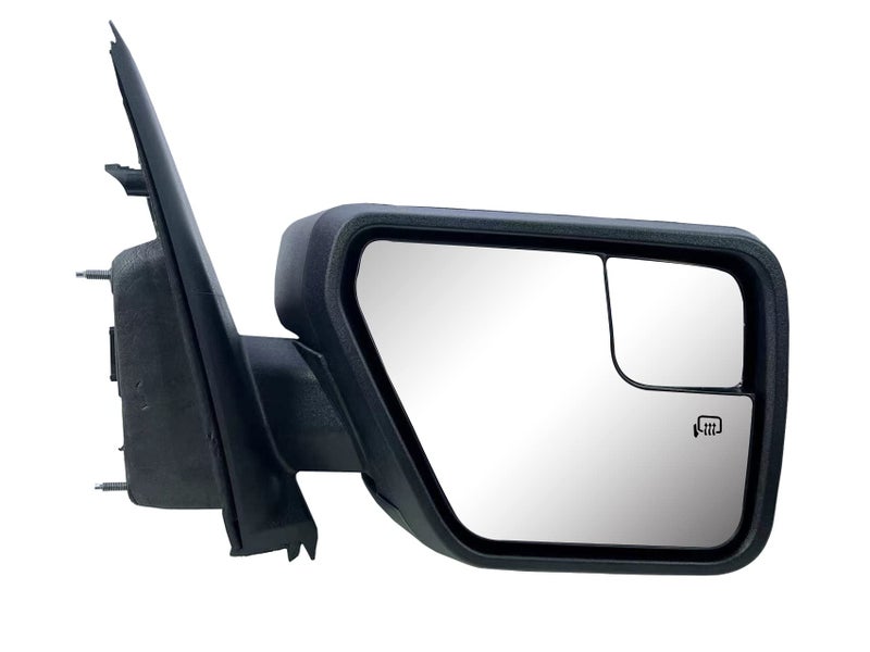 Replacement Passenger Right Side Door Mirror Textured Back Cover Power Adjustment and Heated Glass Without Blinker for Ford F150 from 2021 to 2023