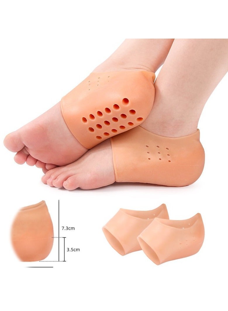 Height Increase 3.5 cm,Invisible Height Increase Socks Insole, Unisex Moisturizing Non-Slip Sports Half Insole, Bionic Thick Heel Lifter - Image 1