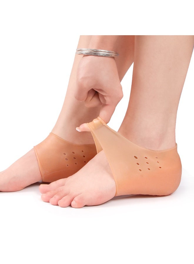 Height Increase 3.5 cm,Invisible Height Increase Socks Insole, Unisex Moisturizing Non-Slip Sports Half Insole, Bionic Thick Heel Lifter - Image 4