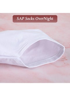 Geyoga 10 Pairs Moisturizing Socks Overnight, Spa Socks for Dry Feet, Cotton Moisture Enhancing Socks, Cosmetic Moisturizing Socks for Women and Men, White  - Image 4