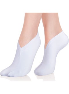 Geyoga 10 Pairs Moisturizing Socks Overnight, Spa Socks for Dry Feet, Cotton Moisture Enhancing Socks, Cosmetic Moisturizing Socks for Women and Men, White  - Image 1
