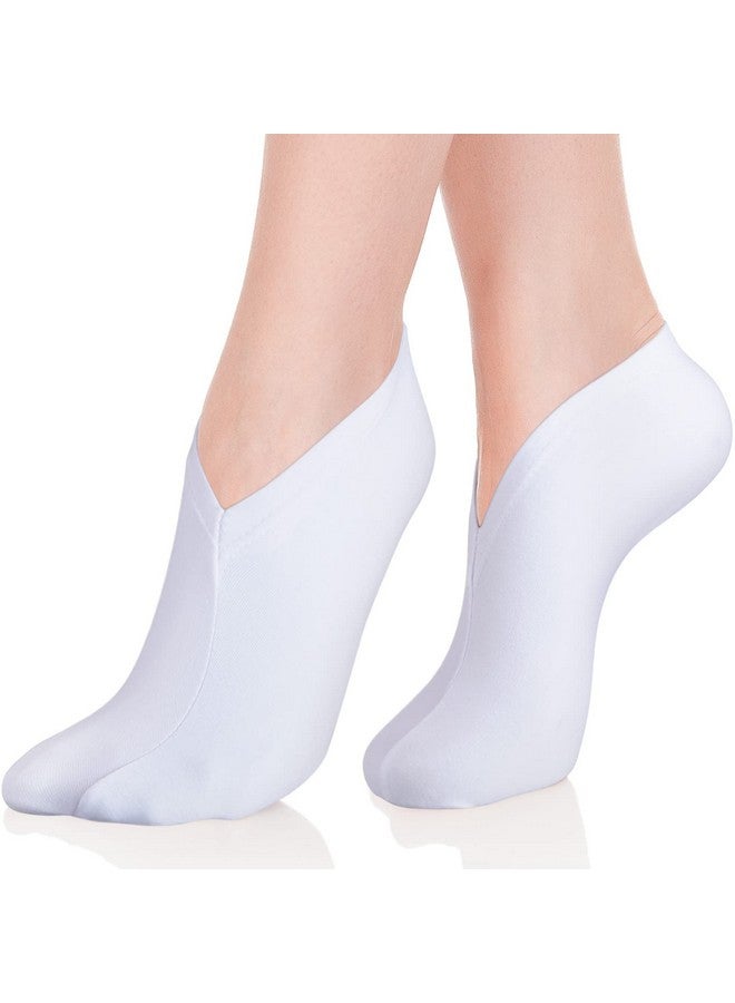 Geyoga 10 Pairs Moisturizing Socks Overnight, Spa Socks for Dry Feet, Cotton Moisture Enhancing Socks, Cosmetic Moisturizing Socks for Women and Men, White - Image 1