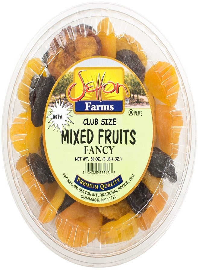 Setton Farms Fancy Mixed Dried Fruits | Premium Quality | Bulk Value Size 36 oz. (With Dried Apricots, Prunes, Dried Peaches, Dried Pears, Dried Apples) (2 Lb. 4 Oz.) - Image 1