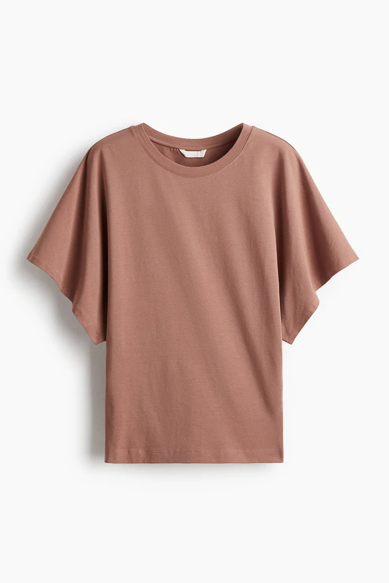 H&M Butterfly-sleeved T-shirt