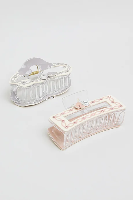 أر أند بي 2 Piece Embellished Claw Clips