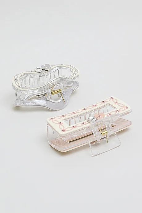 أر أند بي 2 Piece Embellished Claw Clips