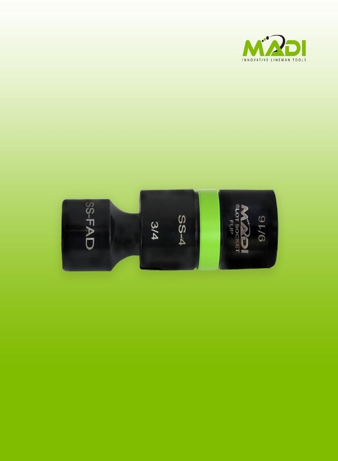 MADI Slot Socket Flip Impact 3-in-1 Hex: 9/16" and 3/4" | SS-4 - Image 2