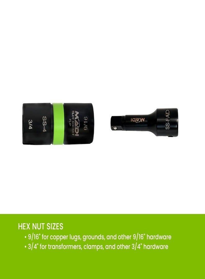 MADI Slot Socket Flip Impact 3-in-1 Hex: 9/16" and 3/4" | SS-4 - Image 3
