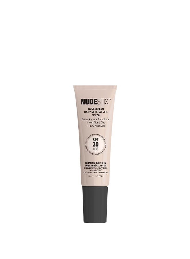 NUDESTIX Nudescreen Daily Mineral Veil SPF30 50ml- Dewy Cool - Image 1