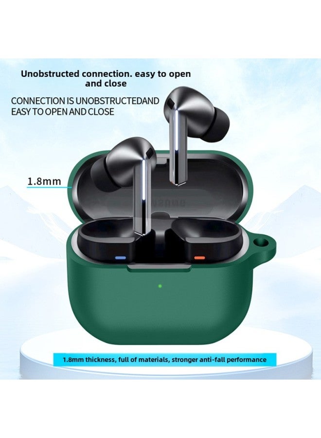 For Samsung GalaxyBuds3 Protective Case Samsung Buds3Pro Silicone Earphone Case Anti-drop Soft Case-Color:Light Blue [packed In Single Pearlescent Bag With Buttons]-Model:Universal For Samsung Galaxy Buds 3/3pro  - Image 4