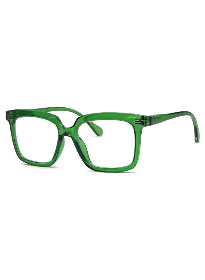 Eyekepper Reading Glasses - Oversized Rectangular Reading Aid for Women Green +1.50 - Image 1
