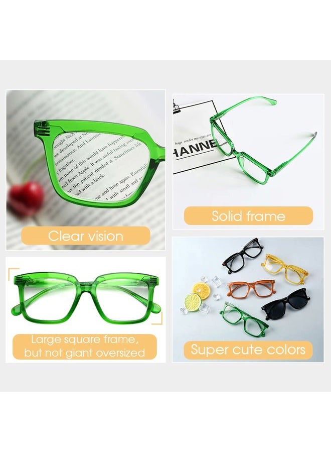 Eyekepper Reading Glasses - Oversized Rectangular Reading Aid for Women Green +1.50 - Image 4