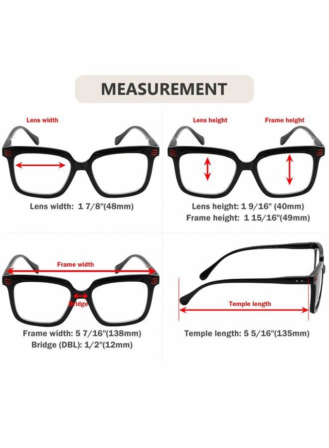 Eyekepper Reading Glasses - Oversized Rectangular Reading Aid for Women Green +1.50 - Image 3