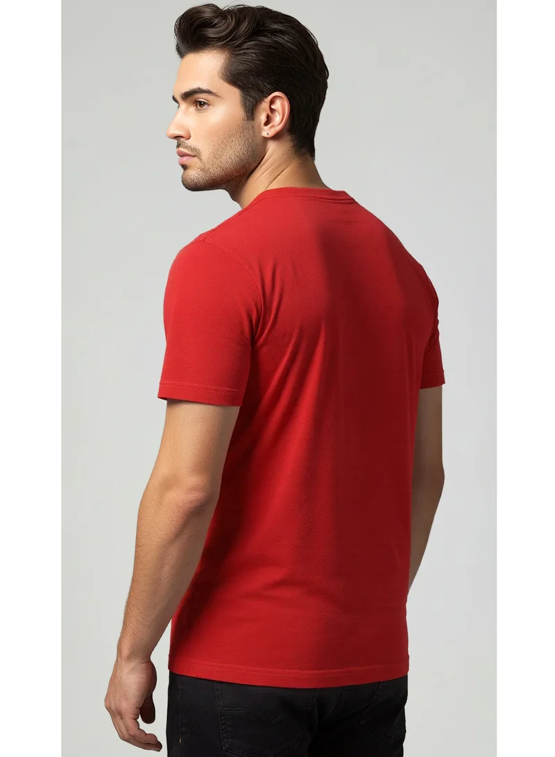 NAUTICA Plain Regular Fit Premium Cotton Crew Neck T-shirt