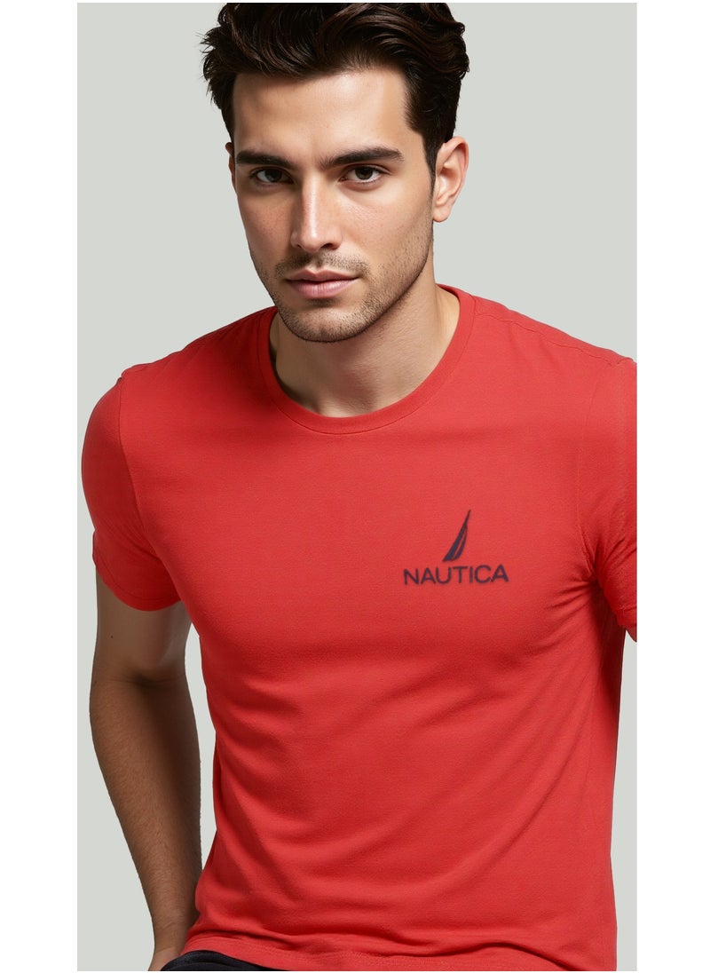 NAUTICA Plain Regular Fit Premium Cotton Crew Neck T-shirt  - Image 5