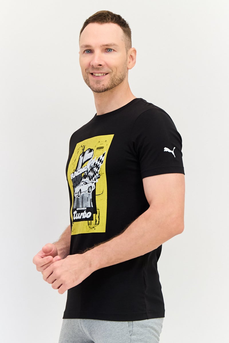 PUMA تي شيرت رياضي للرجال بأكمام قصيرة مناسب للخارج، متعدد الألوان - Image 3