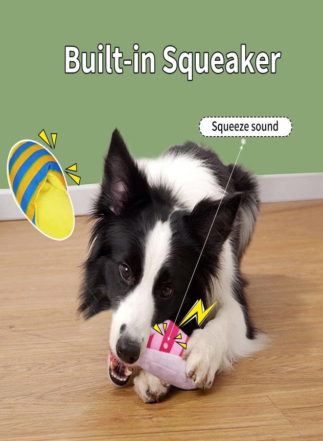 Andiker Dog Squeaky Toys, 5 Pack Cute Slipper Shape Dogs Plush Toys Soft Bite-Resistant Puppy Chew Toys Interactive Dog Toys for Small Medium Dogs Entertaining Biting Chewing - Image 4